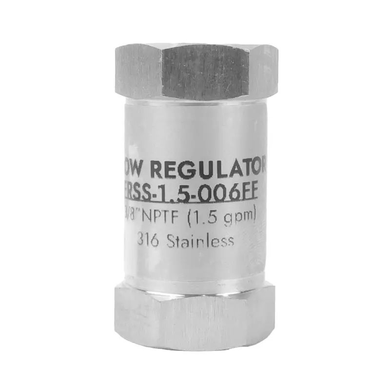 Neoflo 316 Stainless Steel Flow Control Valve — 1.5 Gpm, 3/8" Female Pipe Thread 1