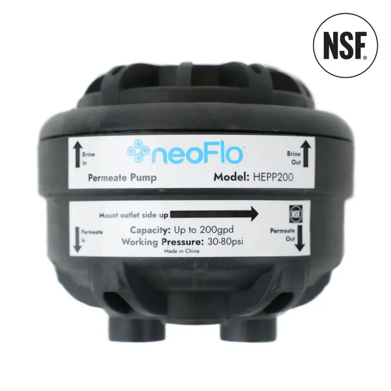 Neoflo Hepp200 Nsf® Certified Permeate Pump – Rated For Up To 200 Gpd 1