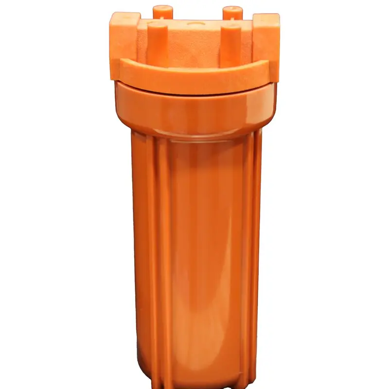 Neopure 10-Inch High-Temp Ribbed Cap Housing – Nsf-Certified, Red Cap & Sump, 3/4" Port 1