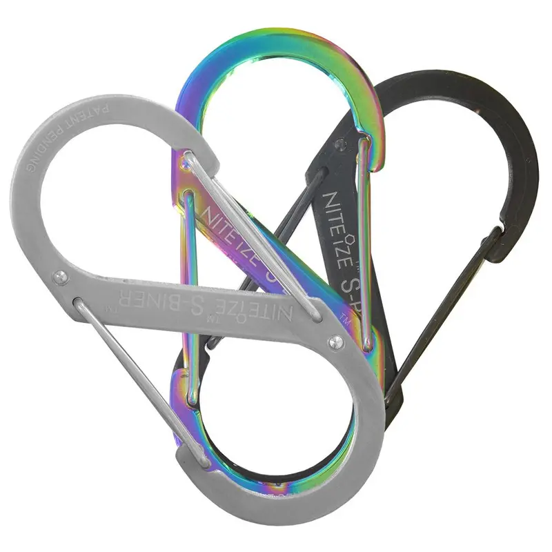 Niteize Steel S-Biner #3 Heavy-Duty Dual-Gate Carabiner – Black 1