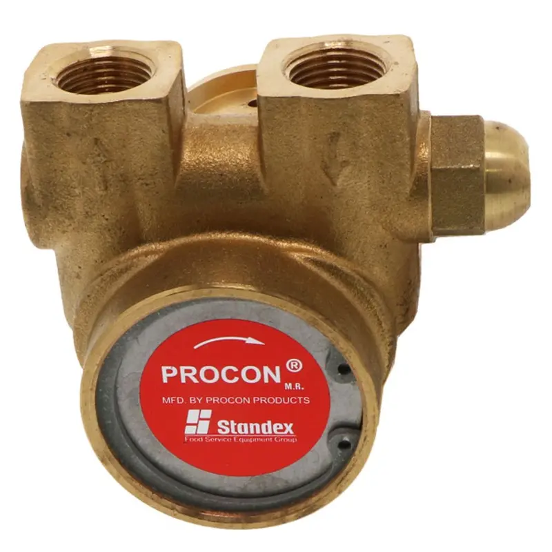 Nsf-Certified Procon Brass Pump – 35 Gph, 3/8" Npt Inlet, 50 Psi Pressure Relief Valve, .188" Double-Flat Drive (Clamp-On) 1
