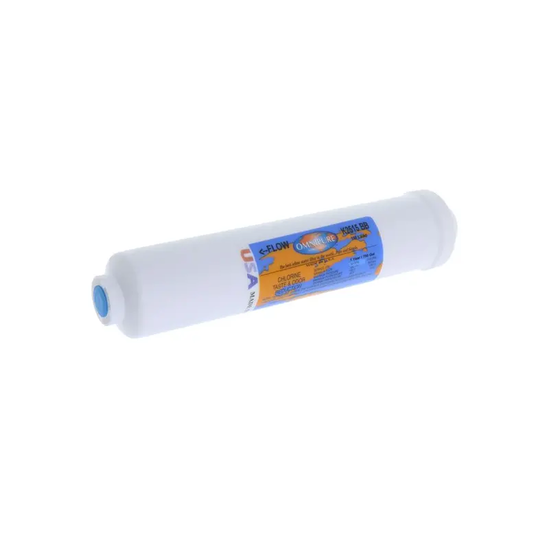 Omnipure K2515-Bb 1-Micron Cto/Lead/Cyst Reduction Filter — 10" × 2", 1/4" Fpt (Everpure In-10 Cl-1 Compatible) 1
