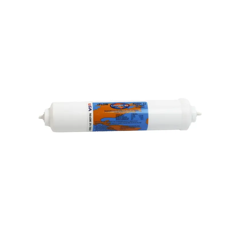 Omnipure K2551-C/C-Jj 10" × 2" Calcite/Corosex Blend Filter (50/50) With 1/4" Quick Connect 1