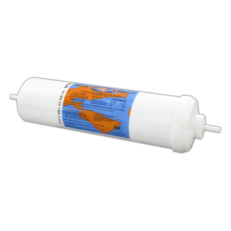 Omnipure K5533-Pp / K5540-Pp Inline Post-Filter – 10" X 2.5", Gac, 1/4" Stem 1