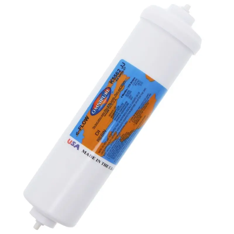 Omnipure K5562-Jj-Nrw37 Inline Di Mixbed Resin Filter – 10" X 2.5", 1/4" Quick Connect 2