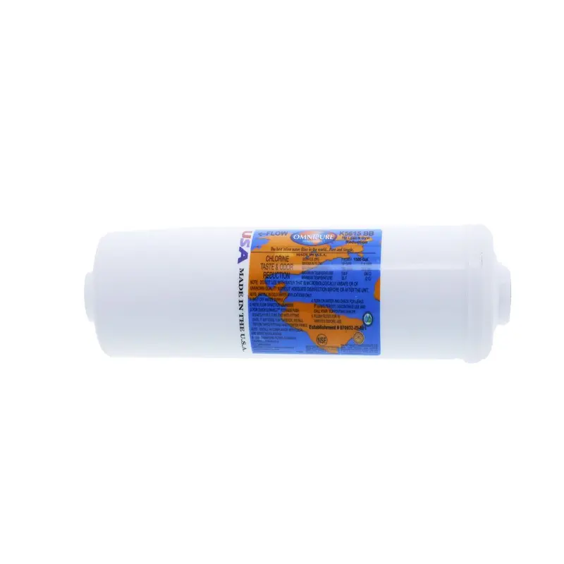 Omnipure K5615-Kk Inline Filter – 1 Micron Cto/Lead/Cyst/Voc Reduction (12" × 2.5", 3/8" Quick Connect) 2