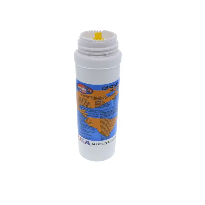 Omnipure Q5421-P 10-Micron Carbon Block Filter – Cto & Scale Reduction, 8" Length 1