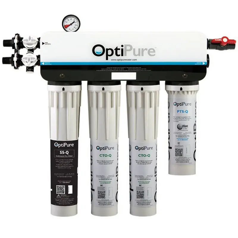 Optipure Qt2+Mp Triple-Stage 15-Inch System With Dual Outlets For Beverage And Ice Machines (Replaces 160-52040) 1