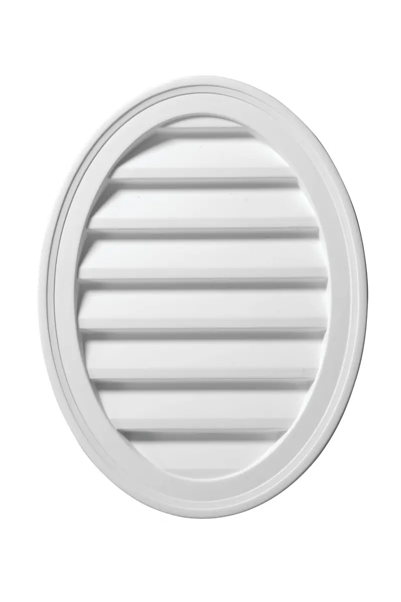 Oval Functional Louver In Brickmould Configuration 1