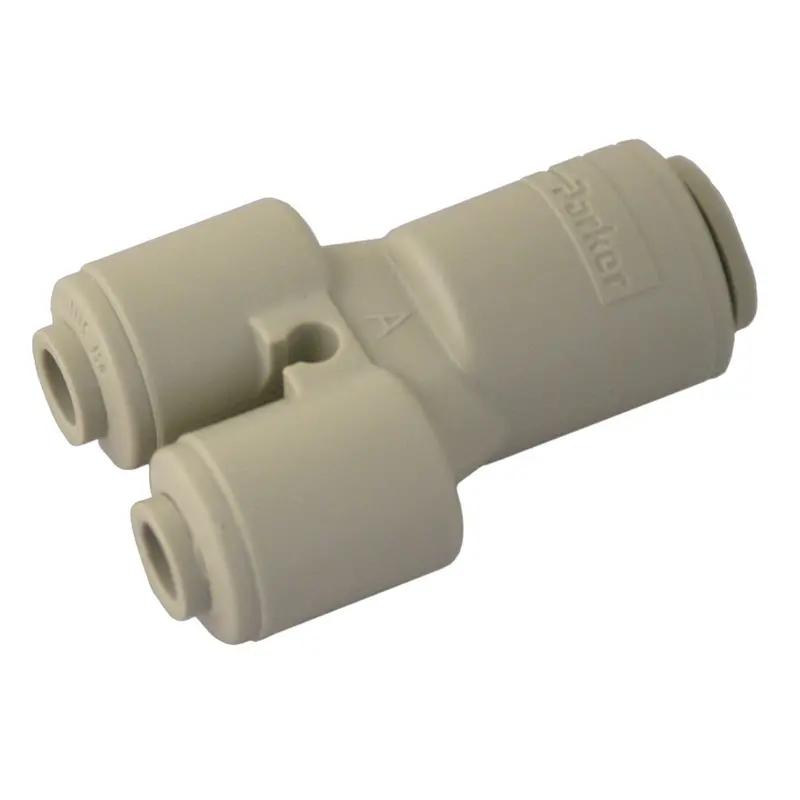 Parker A6Wy4-Mg True Seal Push-To-Connect Y-Fitting – 3/8" & 1/4" Quick Connect 1