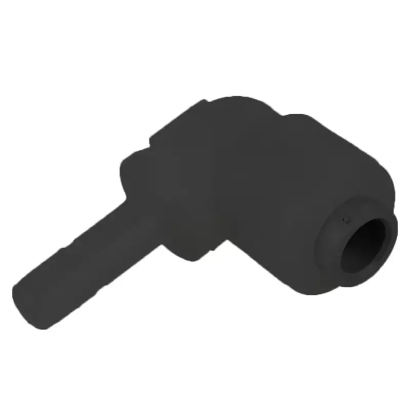 Parker Kynar Tube Elbow Union – Black, 1/4" Stem X 1/4" Stem 1