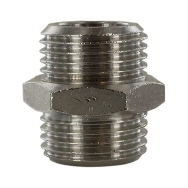 Parker Legris Nickel-Plated Brass 1/2" Bspp X 1/2" Bspp Fitting 1