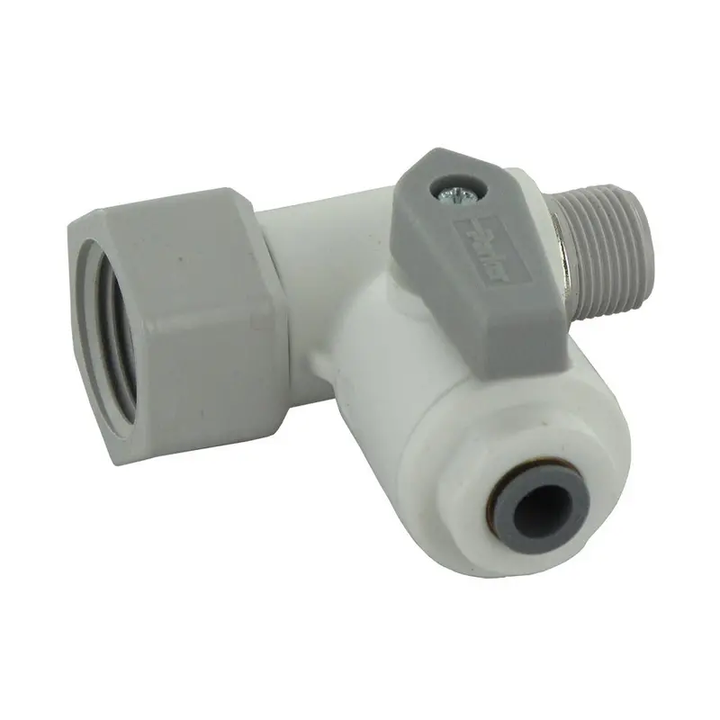 Parker Liquifit Lfpp6Vas8 Angle Stop Adapter Valve – 3/8-Inch X 1/2-Inch X 3/8-Inch 1
