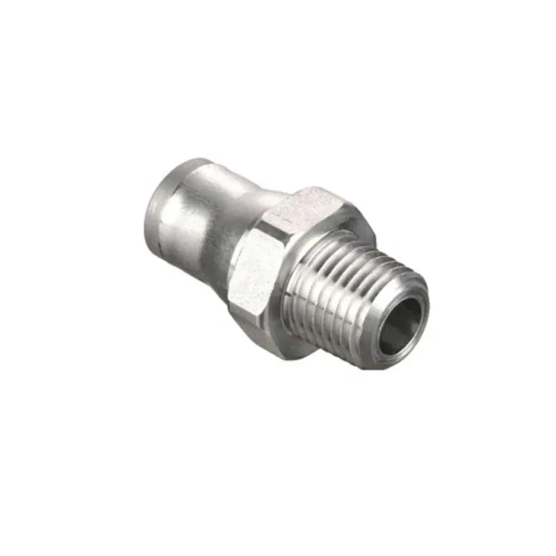 Parker Prestolok Pls Stainless Steel Male Connector – 4Mm Od Tube × 10-32 Unf Thread 1