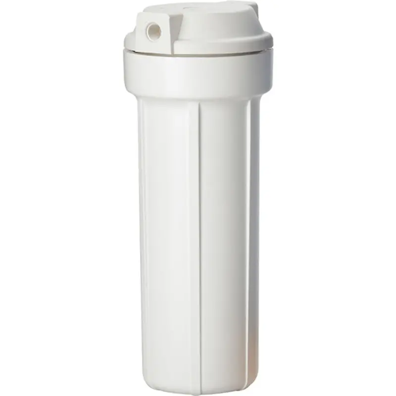Pentair 158739 10" Slim-Line Flat-Cap Filter Housing (1/4" Sump, White, No Pressure Relief) 1