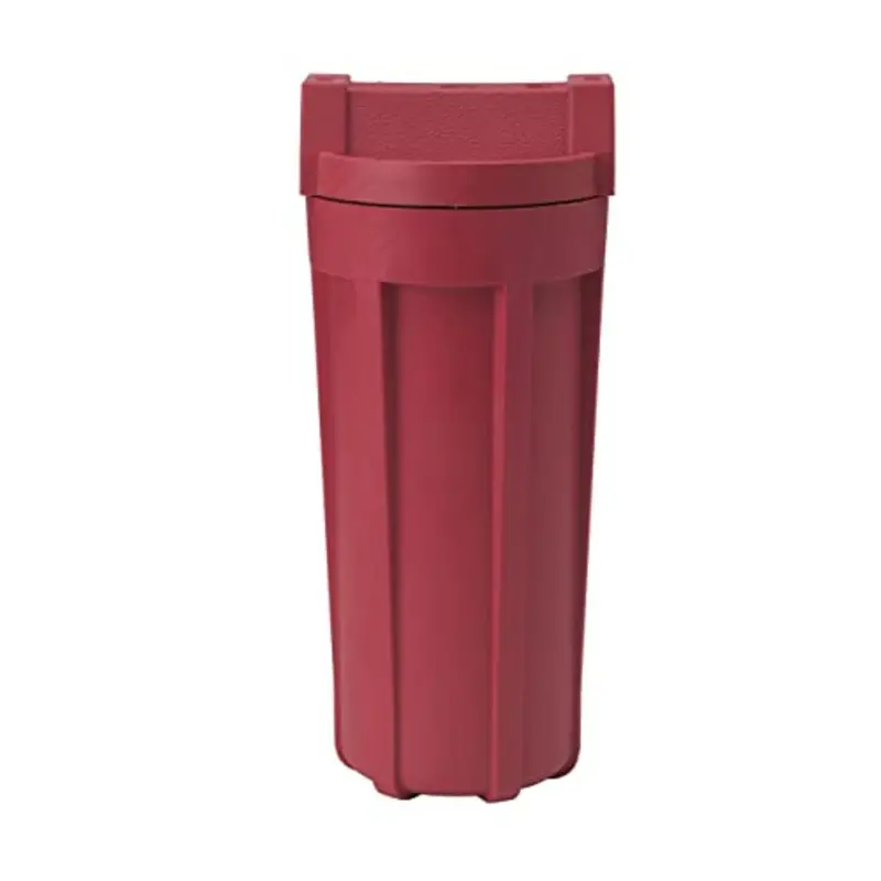 Pentek #10 High-Temp Filter Housing – Red/Red, No Pressure Relief, 3/4-Inch Npt 1