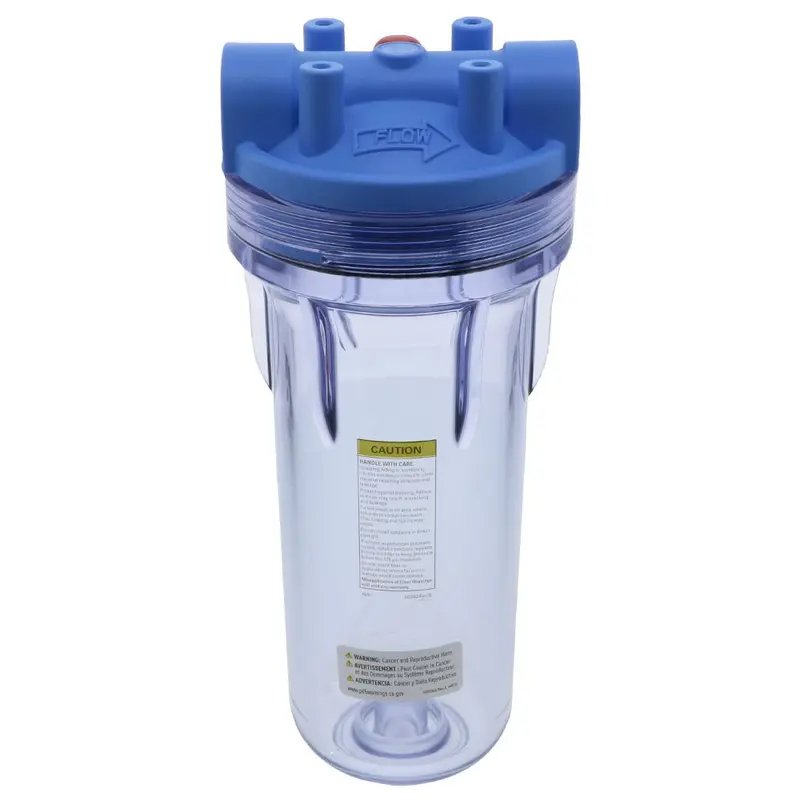 Pentek 10-Inch 3G Standard Blue/Clear Filter Housing With Pressure Relief – 3/4" Fpt 1