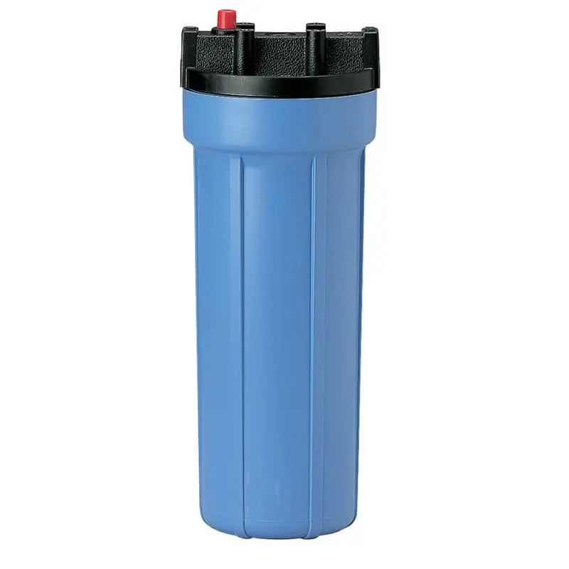 Pentek 10-Inch Slim-Line Black/Blue Water Filter Housing With Pressure Relief Valve 1