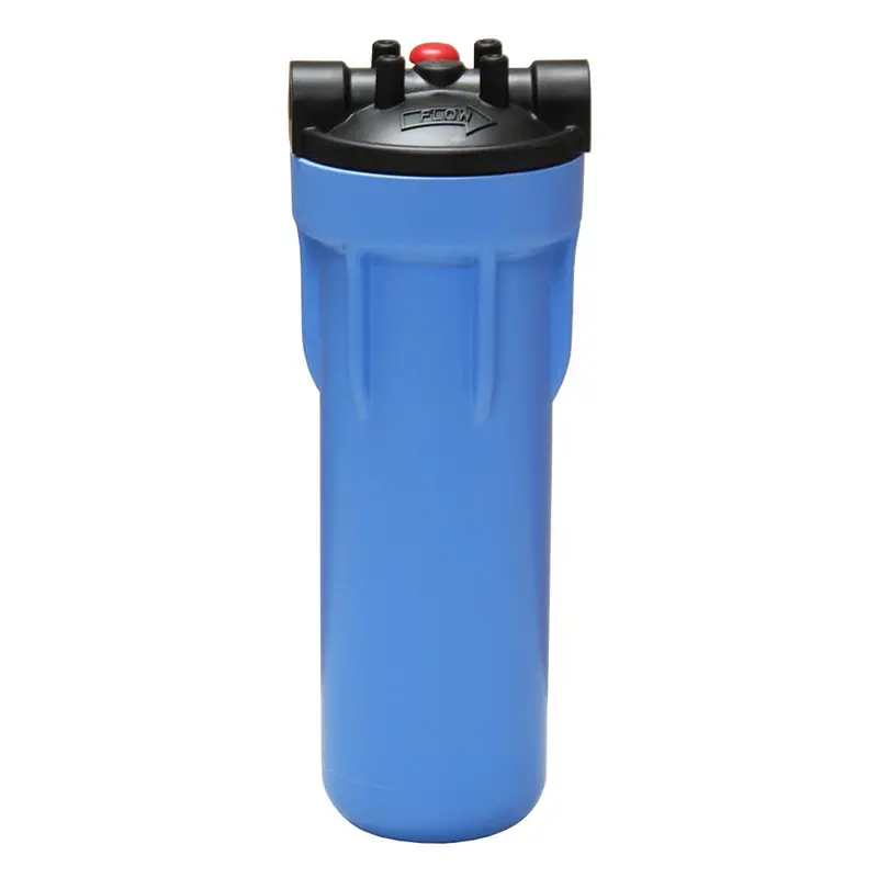 Pentek 10" Slim Line Filter Housing – Black/Blue Mid-Block With Pressure Relief 1