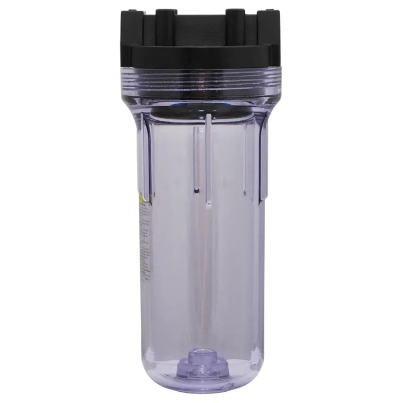 Pentek 150436 10-Inch Standard Filter Housing – Black Body/Clear Sump, No Pressure Relief, 3/4-Inch Fpt 1