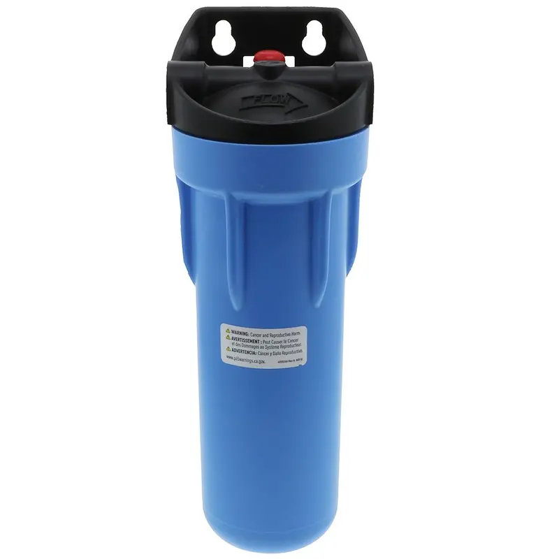 Pentek 150550 10-Inch 3G Standard Filter Housing – Black/Blue With Integrated Bracket And Pressure Relief, 3/4" Fpt 1