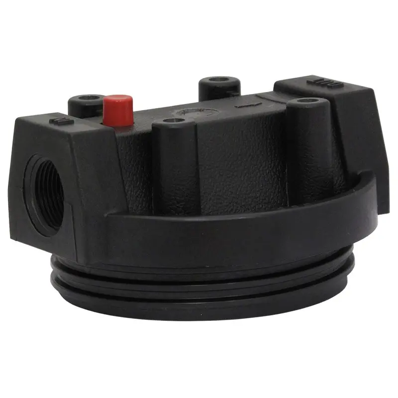 Pentek 154115 Black Mounting Cap For Standard Filter Housings – With Pressure Relief, 3/4" Fpt 1