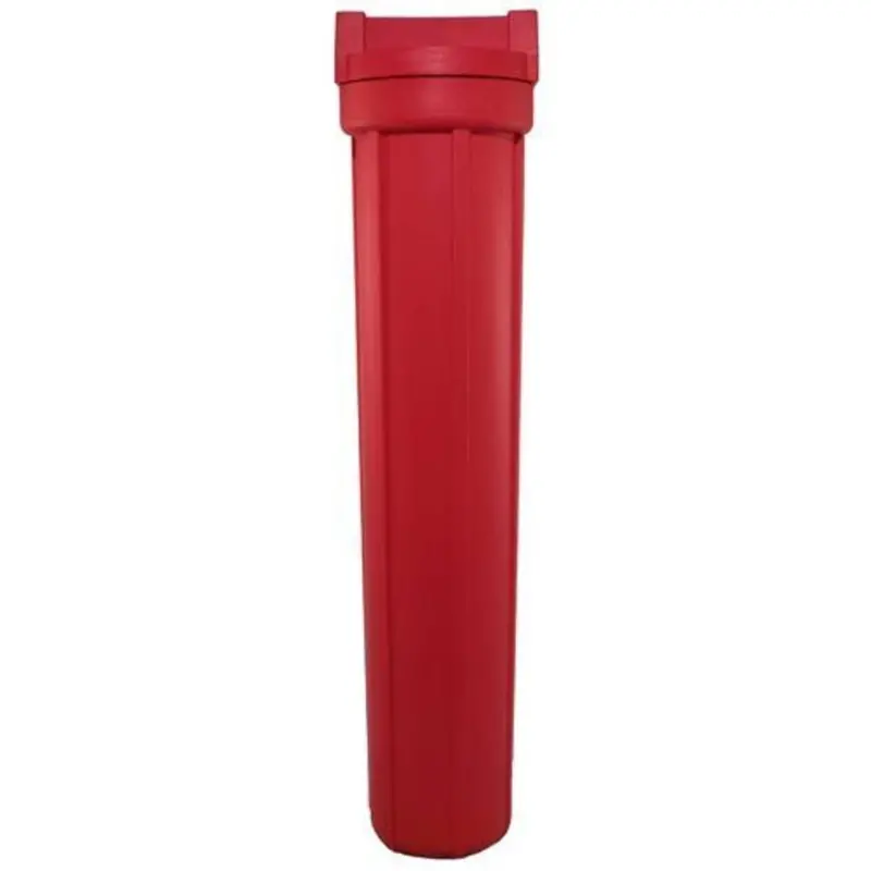 Pentek #20 High-Temp Filter Housing – Red/Red, No Pressure Relief, 3/4-Inch Npt 1