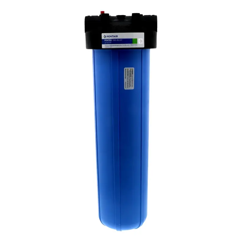 Pentek 20-Inch Big Blue Water Filter Housing With Built-In Pressure Relief Valve 1