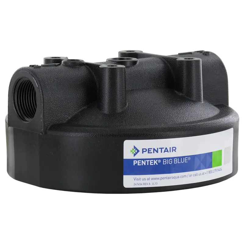 Pentek Black Hfpp Housing Cap For Big Blue Filter Housings — No Pressure Relief 1