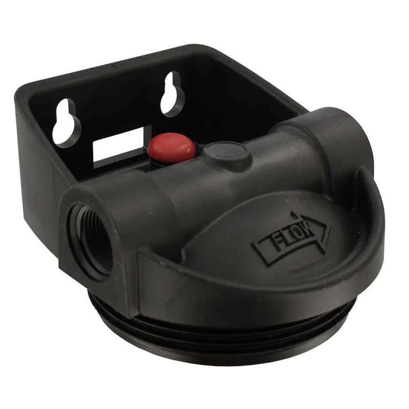 Pentek Black Integrated Bracket Cap With Pressure Relief For 3G Slim Line Units 1