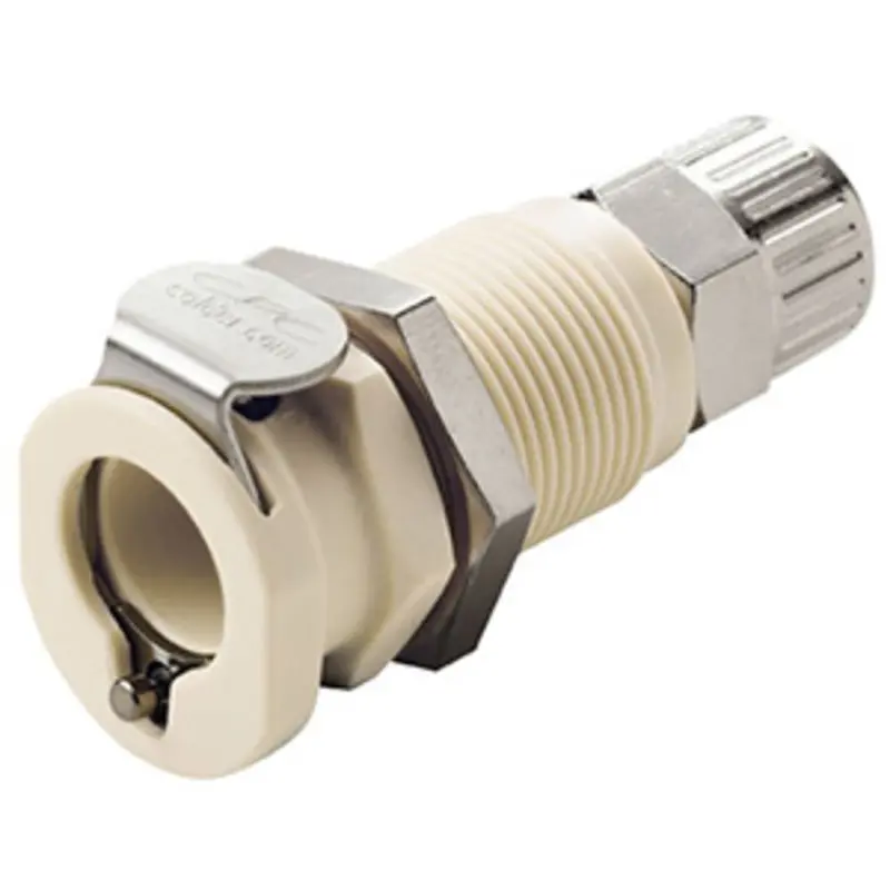 Plc1200612 Non-Valved Panel-Mount Coupling Body – 3/8" Ptf Port 1