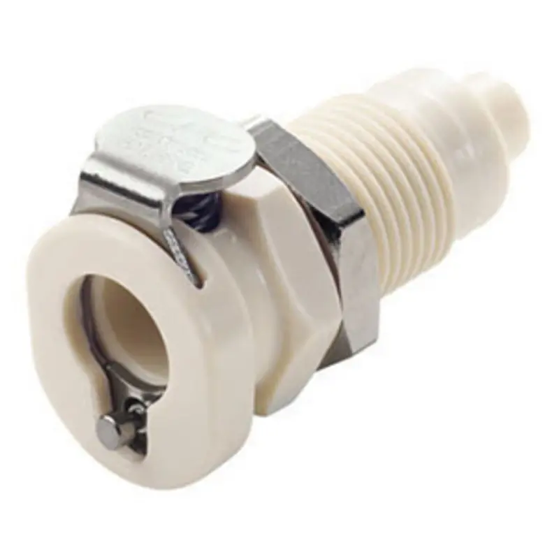 Pmcd160212 Valved 1/8-Inch Id Panel-Mount Hose Barb Coupling Body 1