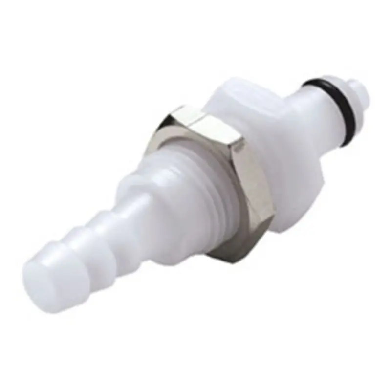 Pmcd4203 Valved Panel-Mount Hose Barb Connector – 3/16 Inch Id 1