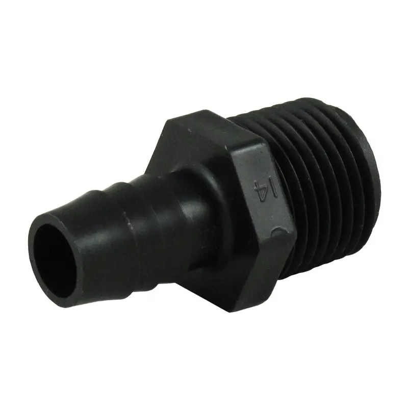 Polyethylene Male Barb Connector: 1/2-Inch Id Barb × 1/2-Inch Male Npt 1