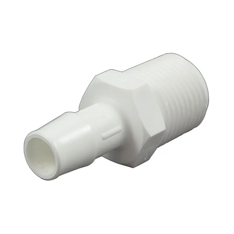Polypropylene Male Barb Connector: 1/2-Inch Id Barb × 1/2-Inch Male Npt 1