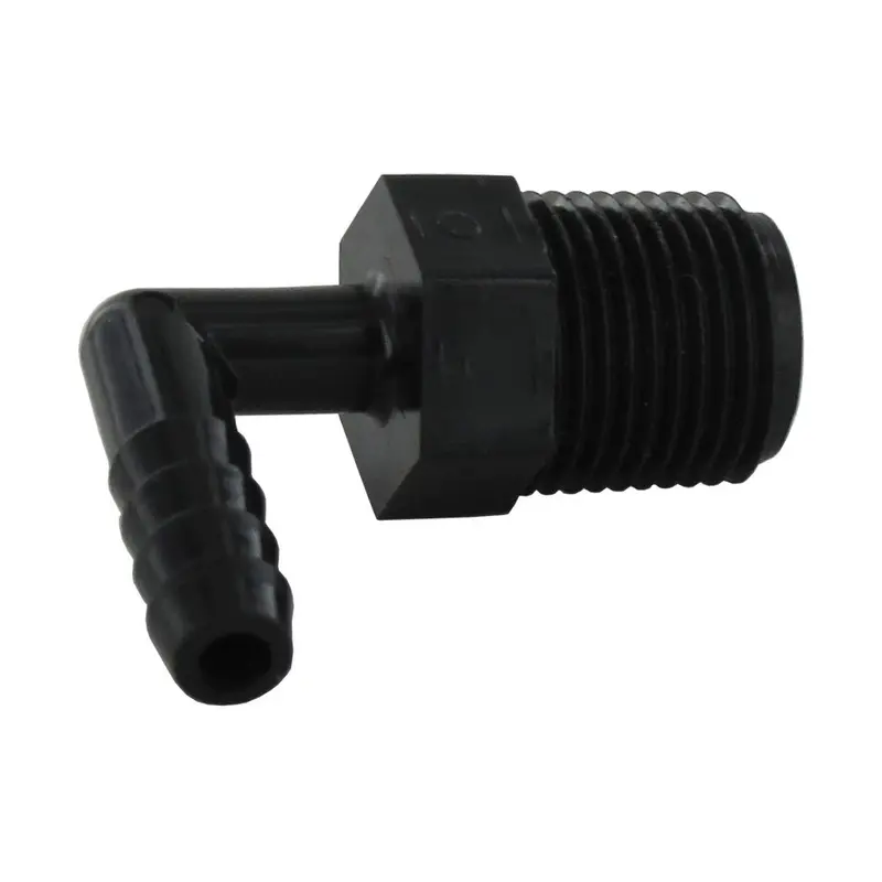 Polypropylene Male Elbow Barb Fitting – 1/4" Id × 3/8" Mnpt 1