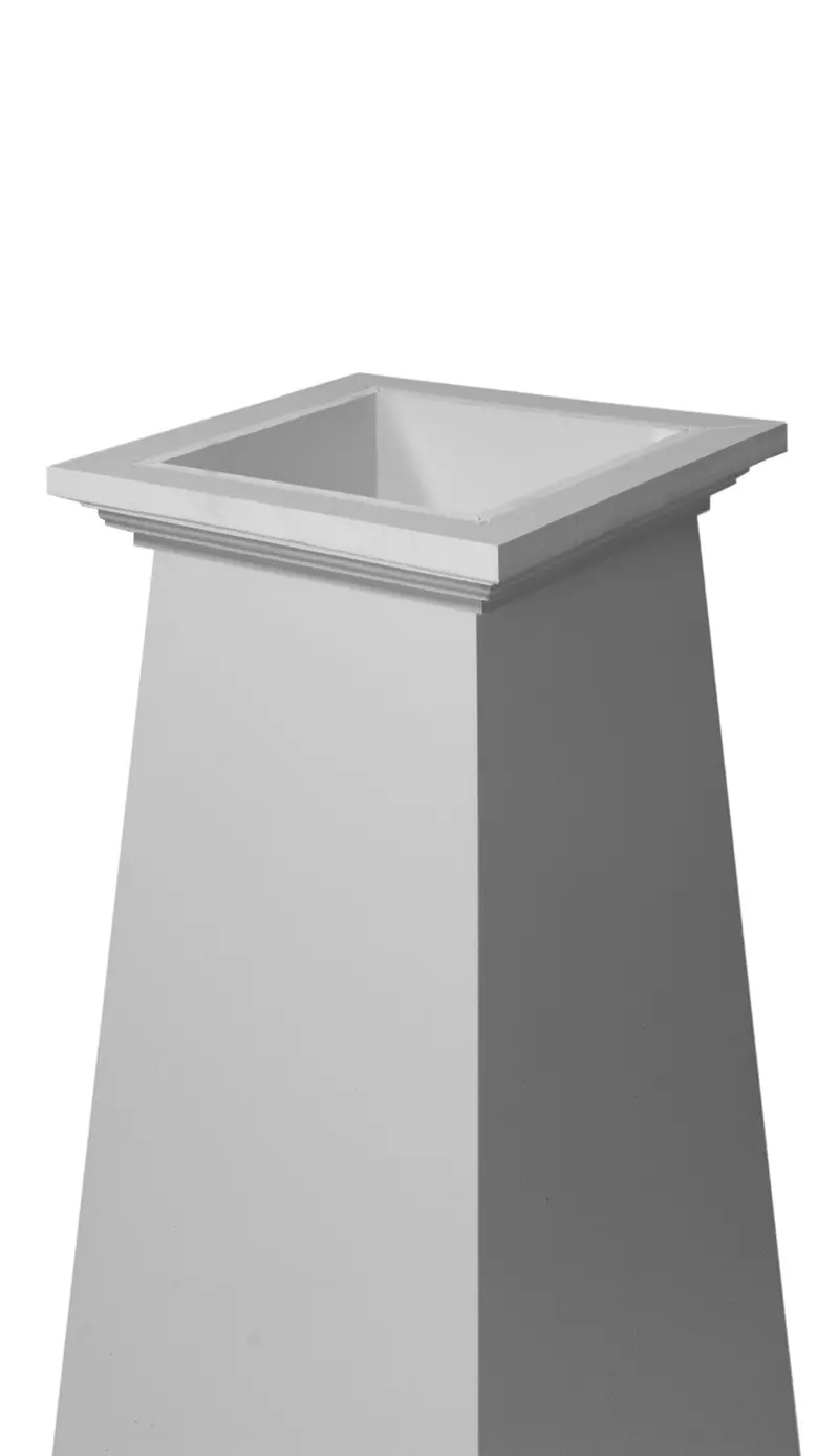 Premiumselect Tapered Flat Plain Panel Newel Post 1