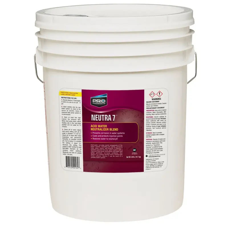 Pro Neutra-7 Acid Neutralizer – High-Capacity Calcium Carbonate Blend, 40 Lb Bucket 1