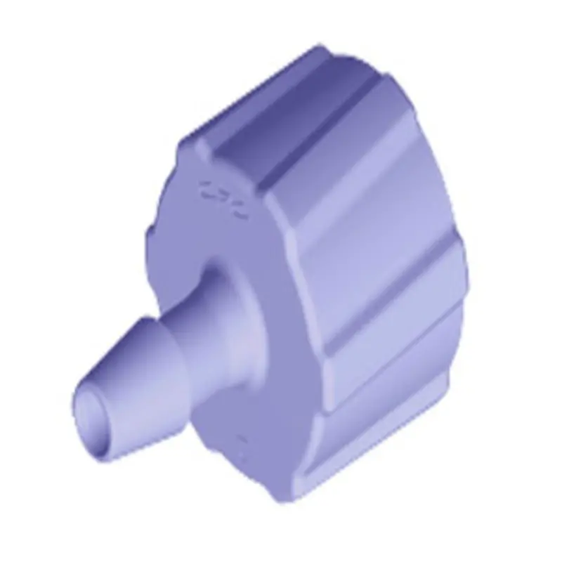 Purple Tint Polycarbonate Male Luer Fitting – 1/8" Hose Barb 1