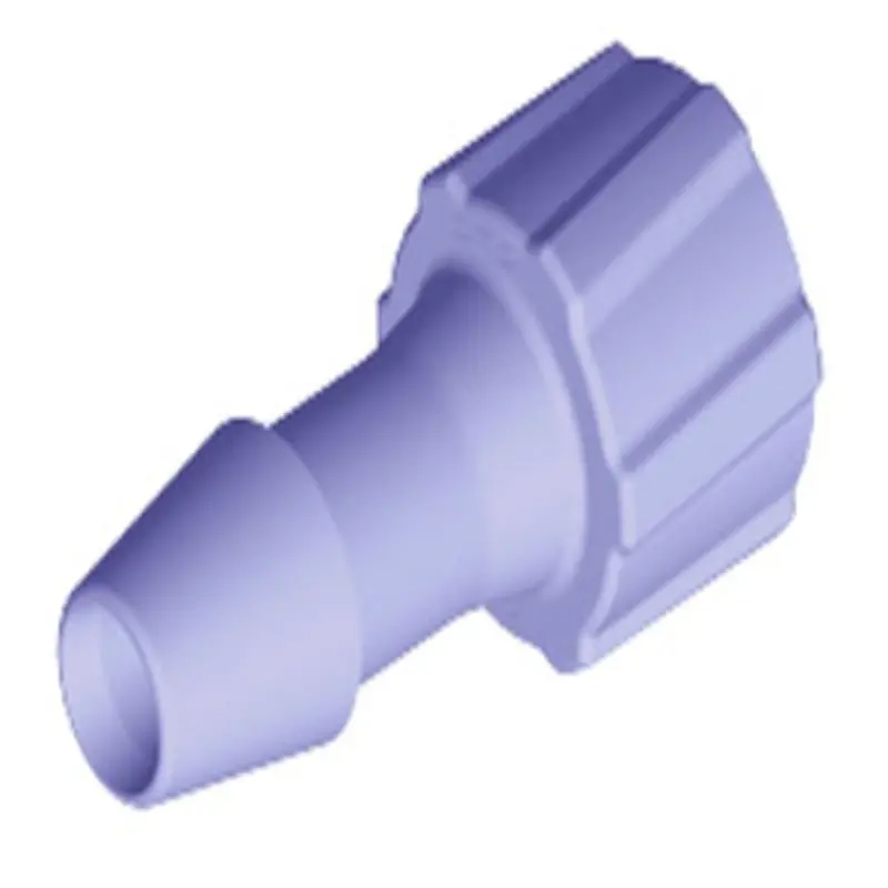Purple Tint Polycarbonate Male Luer Fitting – 3/16" Hose Barb 1