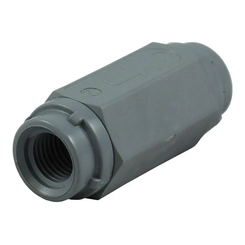 Pvc Check Valve – 426 Series, Gray Housing, 1/4" Female Pipe Thread, Buna-N Seal 1