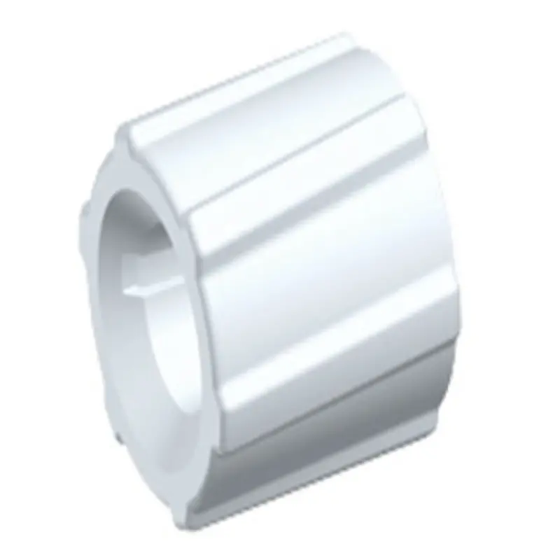 Pvdf Rotating Luer Lock Ring With Natural Finish 1