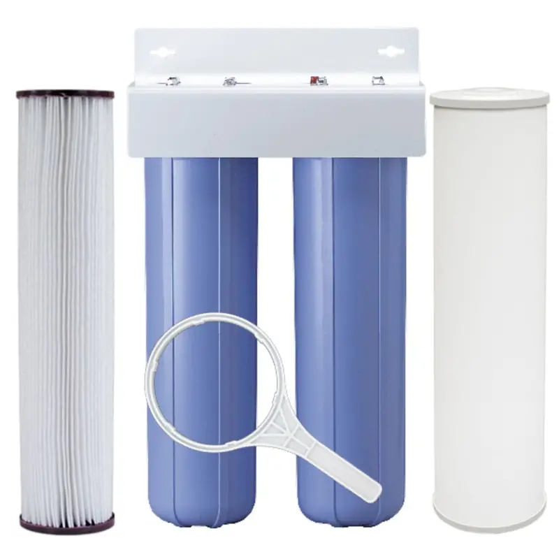 Radial Flow Gac System — 20" Big Blue Housing, Cyst Reduction, High-Flow 1" Ports 1