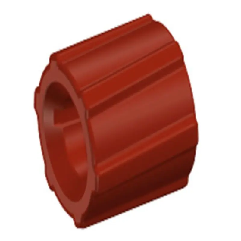 Red Nylon Rotating Luer Lock Ring – Compact Design 1