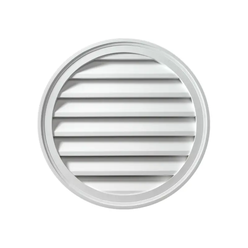 Round Functional Louver In Classic Brickmould Style 1