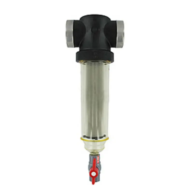 Rusco 1-1/4" Hot Water Spin-Down Filter System — High-Temperature Sediment Filtration 1