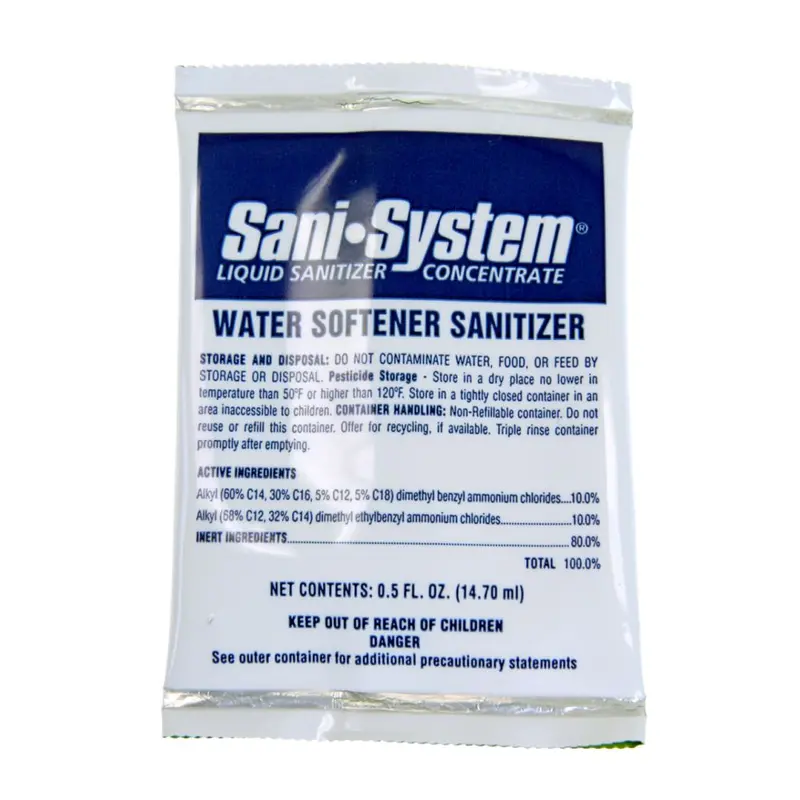Sani-System Water Softener Sanitizer Packet – 0.5 Oz Nsf & Epa Registered Disinfectant 1