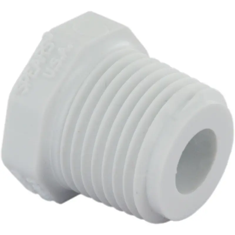 Schedule 40 Pvc Plug – 3/8" Male Pipe Thread 1