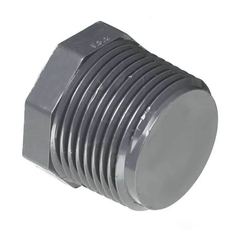 Schedule 80 Pvc Threaded Plug – 1/2" Male Iron Pipe 1