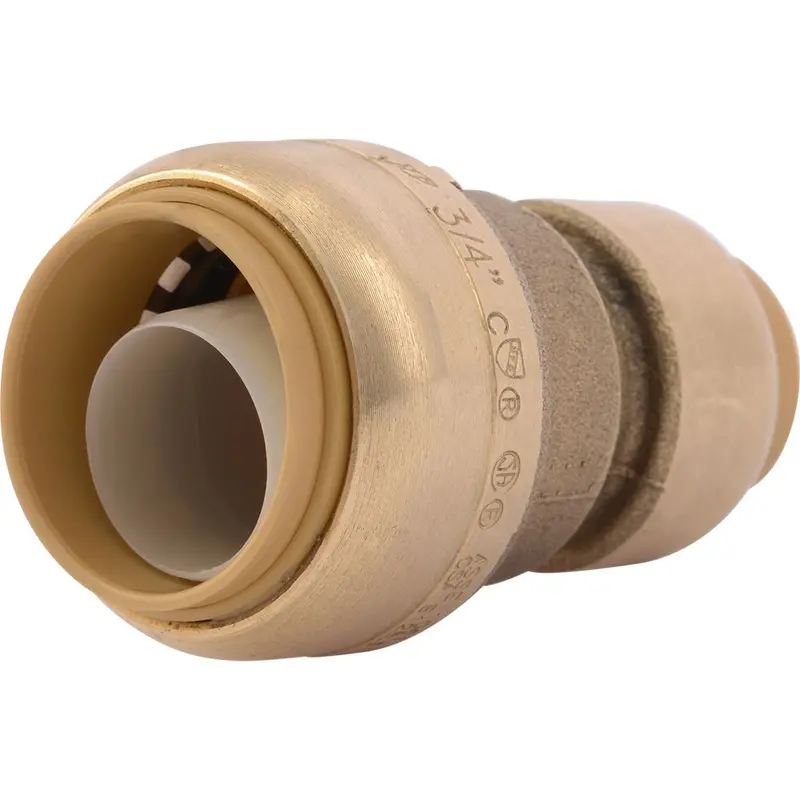 Sharkbite U058Lf 3/4" To 1/2" Reducing Coupling – Lead-Free Brass Push-To-Connect Fitting 1